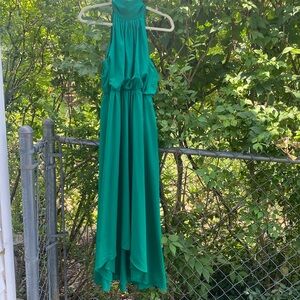 Green maxi dress. Can be formal for weddings etc
